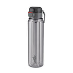 MILTON Aston 700 BPA & BPS-Free Water Bottle 700 ml| Food-Grade Plastic | One-Click Open | Leak-Proof | Sip & Gulp Lid I Ideal for Office, School, College, Gym, Grey