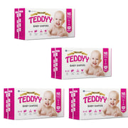 TEDDYY Premium Baby NB Size Diaper Tape Style | 84 Count (New Born) | 2-5 kgs (Pack of 4)