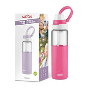 MILTON Navi 800 2-in-1 Lid Sip or Gulp Water Bottle 800 ml | Sturdy Handle I BPA Free| Food-Grade | One-Touch Open | Leak-Proof | Ideal for Office, School, College, Gym, Pink