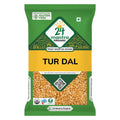 24 Mantra Organic Unpolished Tur Dal/Pigeon Pea/Arhar Dal/Pavuram Bathani - 500gms
