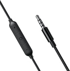 realme Buds 3 Wired Earphones with Mic (Black) | 9mm Dynamic Driver | 3.5mm Jack | Single Button Control | Braided Tangle-Free Cable | Model RMA2419 (Buds 3 3.5mm Wired Earphone, Color Black) In Ear