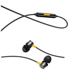 realme Buds 3 Wired Earphones with Mic (Black) | 9mm Dynamic Driver | 3.5mm Jack | Single Button Control | Braided Tangle-Free Cable | Model RMA2419 (Buds 3 3.5mm Wired Earphone, Color Black) In Ear