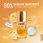 LAKME Makeup+Skincare, VitC Superglow Skin Perfecting Tint, Cool Ivory C100, 25ml