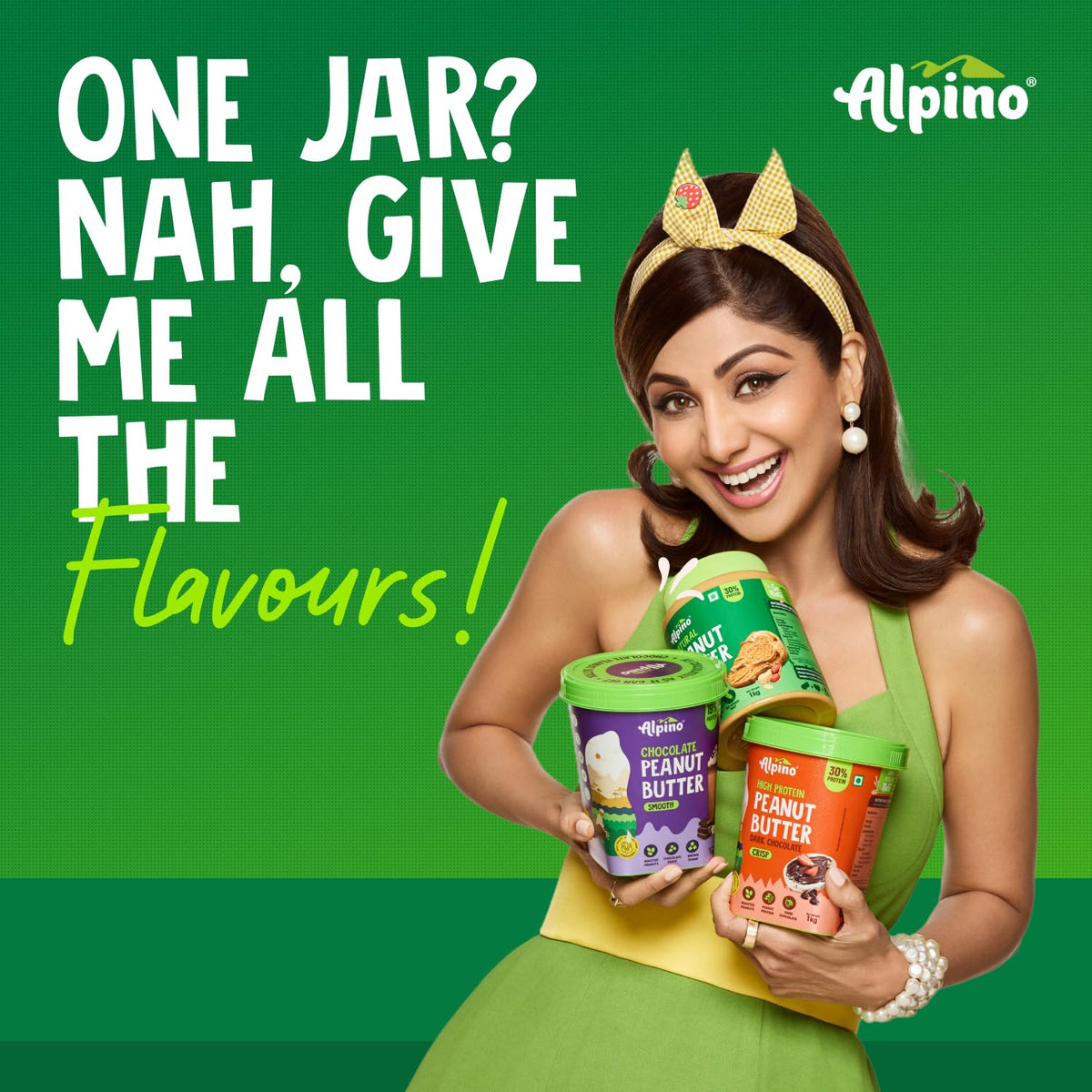 ALPINO Natural Peanut Butter Crunch 1kg  (Pack of 3)