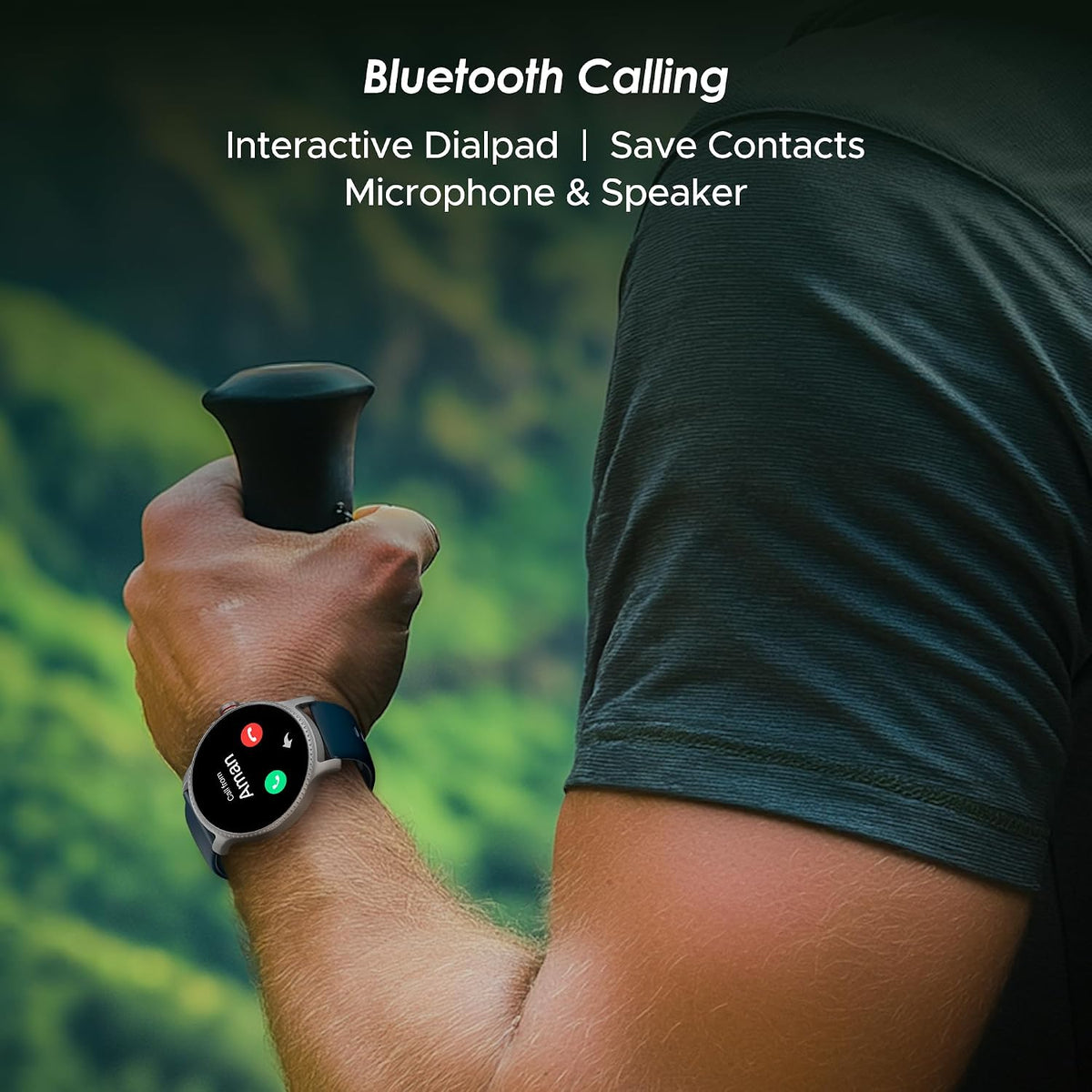 boAt Lunar Discovery – 2026 Edition w/ 1.39" (3.5 cm) HD Display, Bluetooth Calling, Emergency SOS, HR, SpO2 & Sleep Tracking Smart Watch for Men & Women (Active Blue)