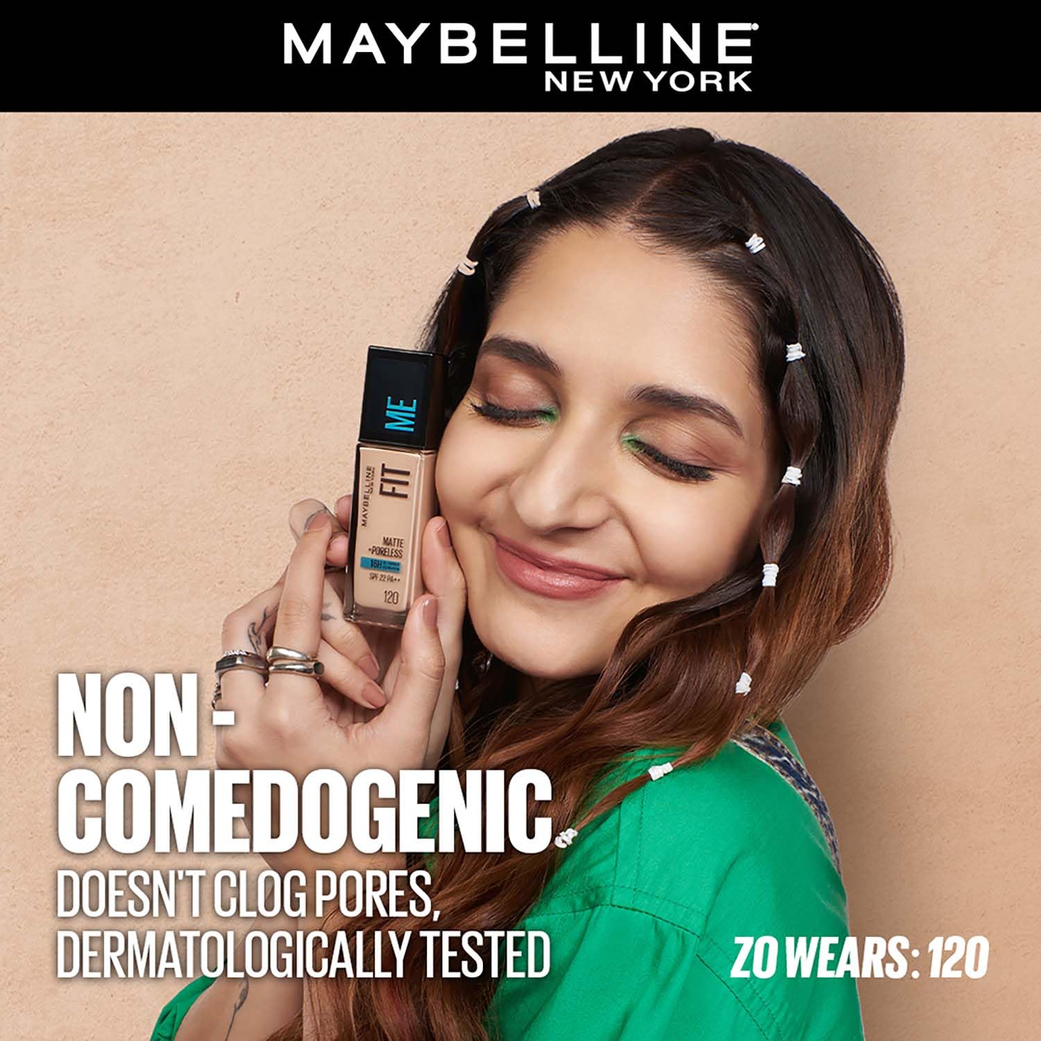 Maybelline New York Fit Me Matte + Poreless Liquid Foundation, 115 Ivory