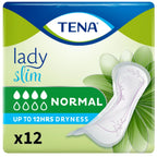 TENA Lady Normal Incontinence Pads for Women | Light Leaks | 12Pcs | 28cm