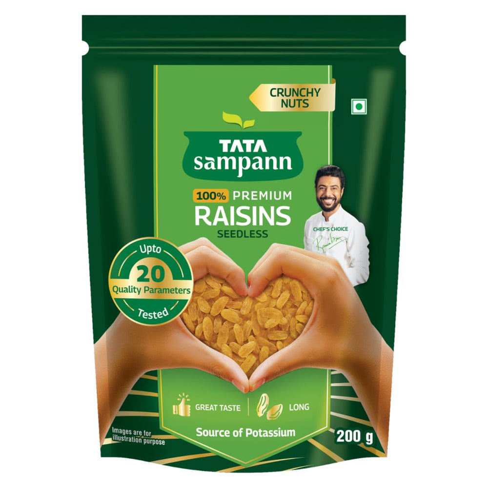 Tata Sampann Pure Raisins Seedless/Kishmish, 200g,