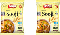 RUCHI Sooji 100% Refined Wheat Rawa | Ideal for Halwa Upma Dosa | Fresh & Pure (1 kg)