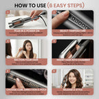 VGR Automatic Hair Curler for Women | Smart 2-Way Rotating Curling Iron | 32mm Ceramic Barrel