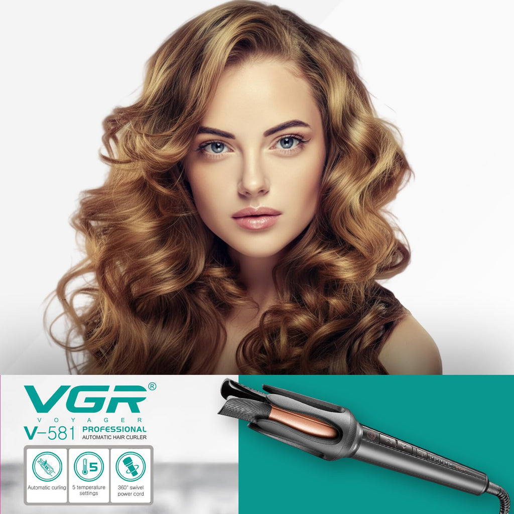 VGR Automatic Hair Curler for Women | Smart 2-Way Rotating Curling Iron | 32mm Ceramic Barrel