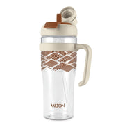 MILTON Champion 1250 2- in-1 Sip or Gulp Lid Tumbler 1.21L | Tritan Plastic Water Bottle with Handle | Leak-Proof, BPA-Free | Perfect for School, Gym, Office, Travel Bottle for Men and Women, Beige
