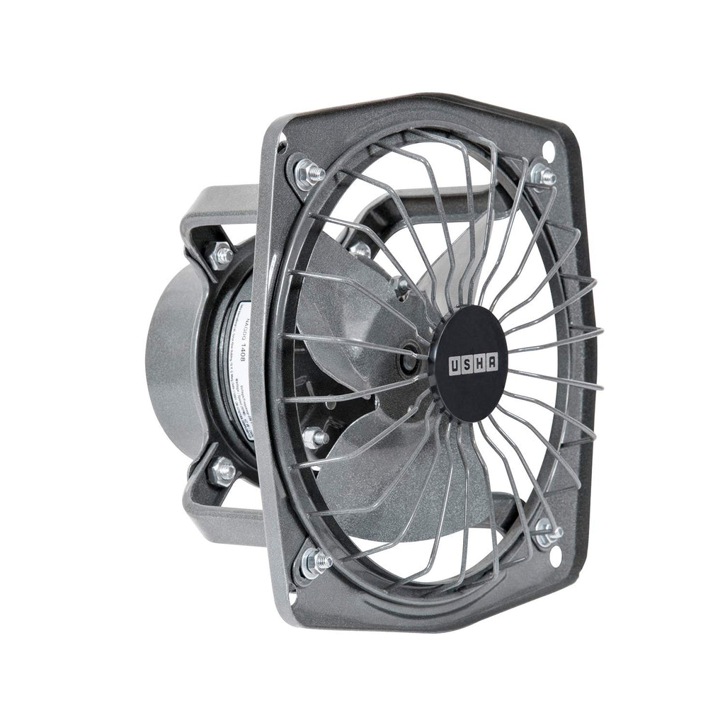 Usha Aeroclean Pro 150mm (6-Inch) Exhaust Fan for Kitchen | High Speed 100% Copper Motor | Goodbye Oil & Dust Coating |Scratch and Stain Resistant| Easy to Clean | 2-Year Warranty | Metallic Grey
