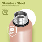 Milton Aura 1000 Thermosteel Water Bottle, 24 Hr Hot and Cold I Leak Proof Lid, ISI Certified I Vacuum Insulated I for Office, Gym, School I Beige
