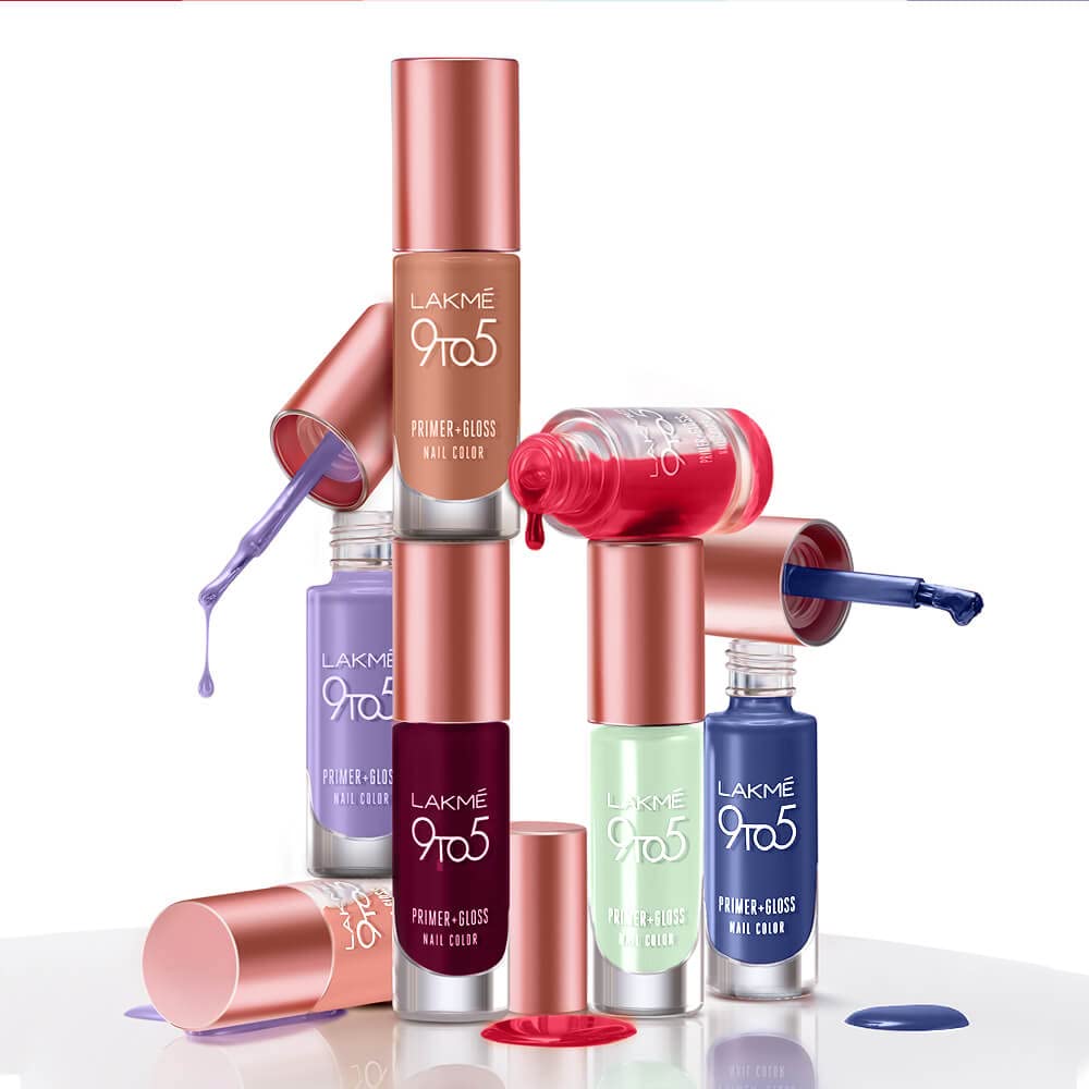 LAKMÉ 9 To 5 P+G Nail - Lush Lavender, 6 Ml, Glossy Finish