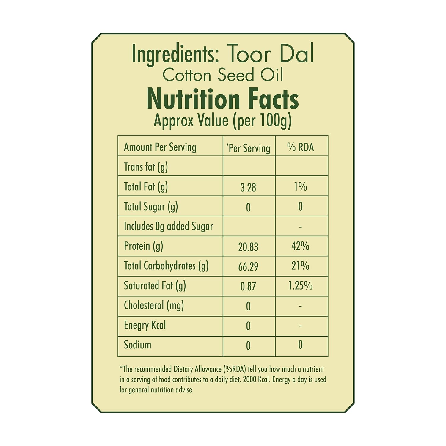 Angur Oily Toor Dal 1Kg
