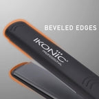 Ikonic Professional Pro Straight Hair Straightener For Women, 1.5 Inch Ceramic Floating Plates, Adjustable Temperature 130°C–230°C, Instant Heat-Up Technology, Frizz-Free Straightening, Smooth & Sleek Hair, Salon Professional Styling, Black