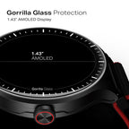 boAt Valour Watch 1 GPS, AI Based Auto Gym Mode, Built-in GPS, Advanced X2 Chip, 6-axis sensors, 3 ATM,15 Days Battery,1.43" AMOLED Display w/Gorilla Glass Smart Watches for Man (Fusion Black)