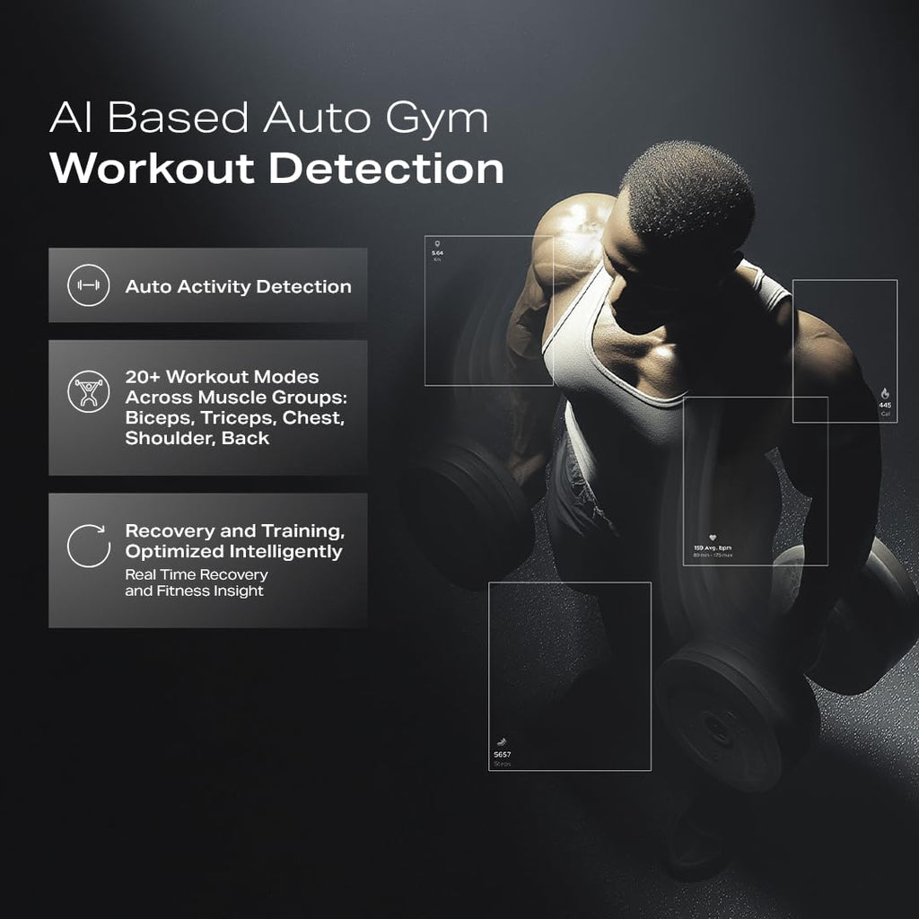 boAt Valour Watch 1 GPS, AI Based Auto Gym Mode, Built-in GPS, Advanced X2 Chip, 6-axis sensors, 3 ATM,15 Days Battery,1.43" AMOLED Display w/Gorilla Glass Smart Watches for Man (Fusion Black)