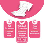 TEDDYY Baby Nappy Pads 60 Pads - Free Size, Side - Leak Protection, Soft Gel