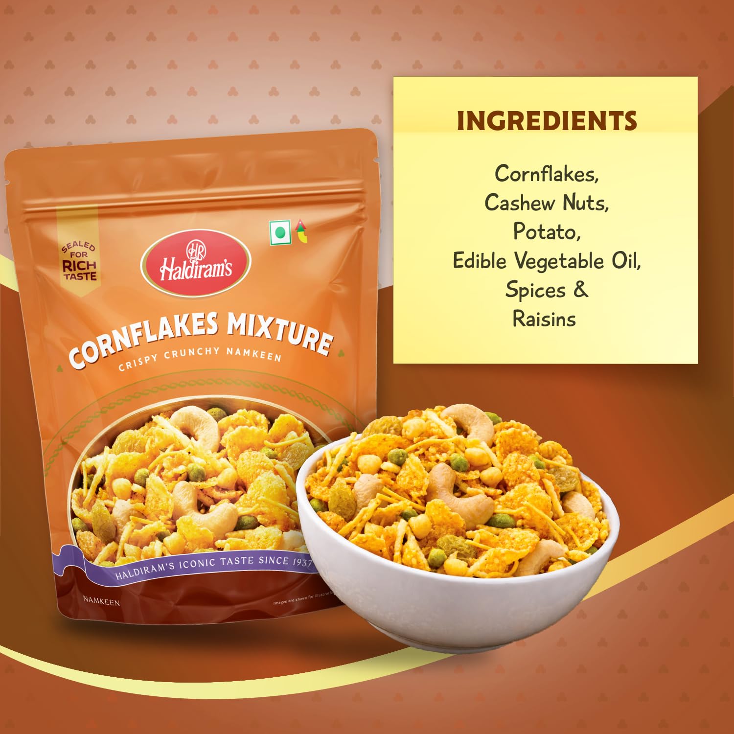 Haldirams Namkeen - Cornflake, Mixture 200g