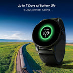 boAt Lunar Discovery – 2026 Edition w/ 1.39" (3.5 cm) HD Display, Bluetooth Calling, Emergency SOS, HR, SpO2 & Sleep Tracking Smart Watch for Men & Women (Black Metal)