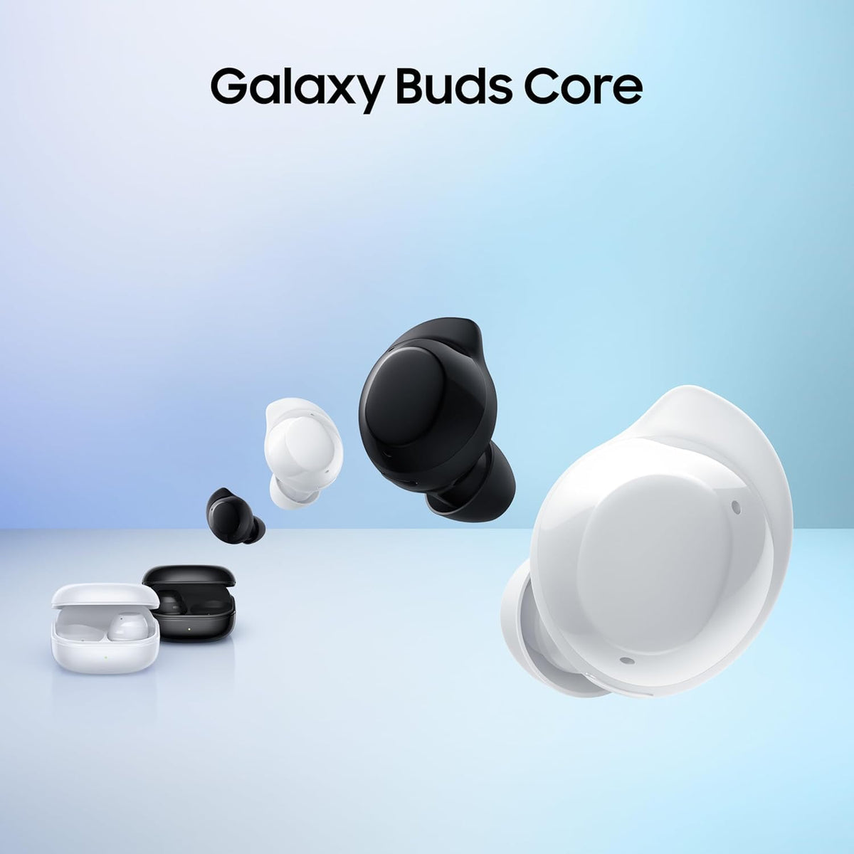 Samsung Galaxy Buds Core SM-R410 (2025) | Bluetooth 5.4 | Active Noise Cancelation | up to 35h Continuous Music Playblack - (Black) In Ear