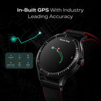 boAt Valour Watch 1 GPS, AI Based Auto Gym Mode, Built-in GPS, Advanced X2 Chip, 6-axis sensors, 3 ATM,15 Days Battery,1.43" AMOLED Display w/Gorilla Glass Smart Watches for Man (Fusion Black)