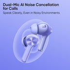realme Buds T200 Lite Bluetooth in Ear Earbuds,4 Mic, AI ENC for Calls,48 Hours Total Playback with Fast Charging and Ultra Low Latency Gaming TWS,Google Fast Pair,with mic (Aurora Purple)