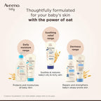 Combo Pack: Aveeno Baby Daily Moisturizing Wash & Shampoo (354ml) + Daily Moisture Lotion (227g) + Soothing Relief Moisture Cream 100g