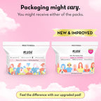Plush Ultra-Thin Sanitary Napkins for Women 28 Pcs (Pack of 3)| B2G1 Supersaver Combo of 84 Pads | 48 XL, 36 XXL Rash-Free Pads & 12 Pantyliner