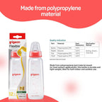 Pigeon Peristaltic Feeding Bottle 240ml Red with L Nipple | Natural Baby Feeding Bottle | BPA Free