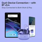 realme Buds T200 Lite Bluetooth in Ear Earbuds,4 Mic, AI ENC for Calls,48 Hours Total Playback with Fast Charging and Ultra Low Latency Gaming TWS,Google Fast Pair,with mic (Aurora Purple)