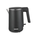 Borosil 1 L 1200W Stainless Steel Cooltouch Electric Kettle | Boil Water for Tea/Coffee/Soup/Noodles | Water Heater Jug | Auto Cut-off, Dry Boil Protection | Multipurpose Kettle | 1 Year Warranty