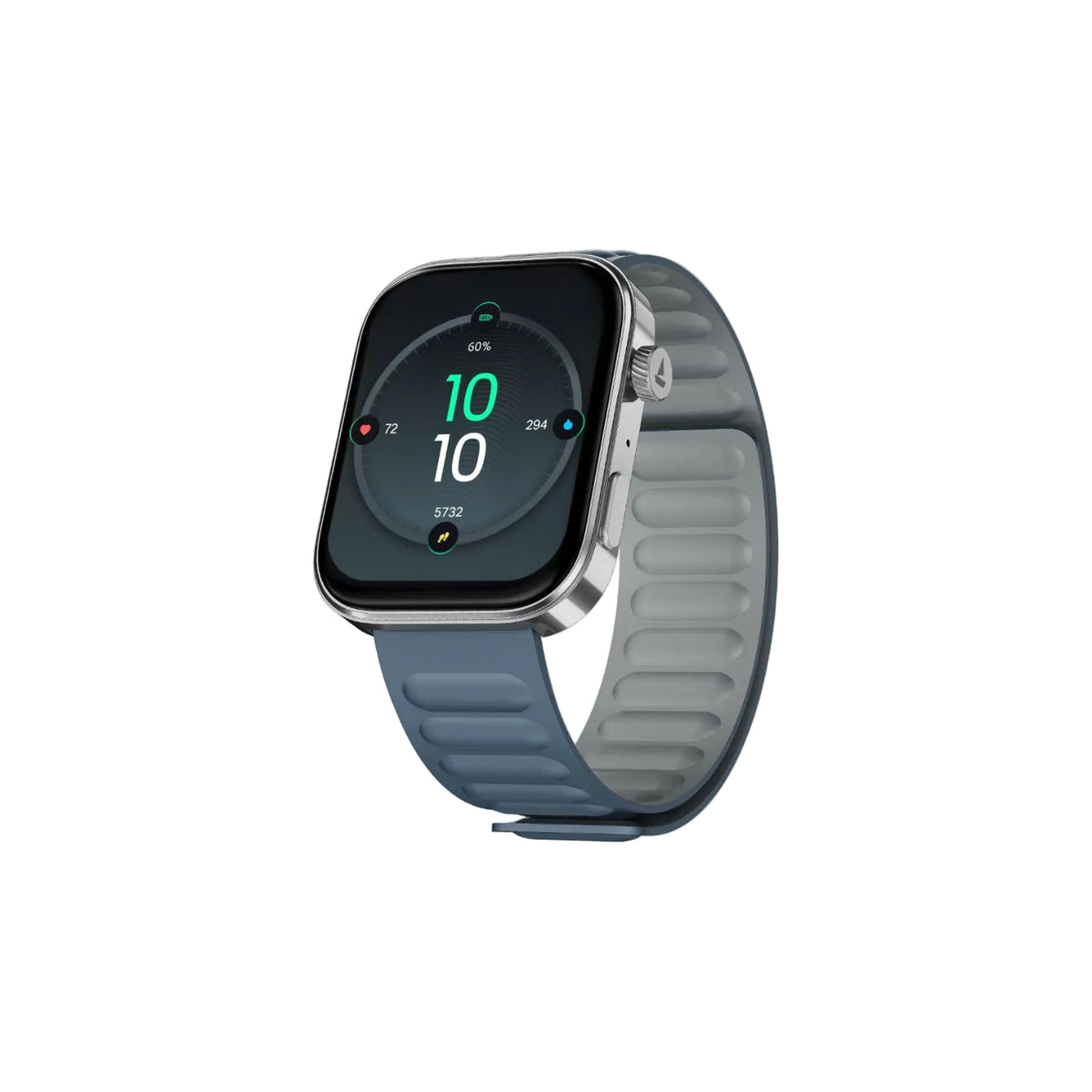 boAt Chrome Endeavour, Premium Metal Body, 1.96”(4.97cm) AMOLED Display,AI Coach Health Insights,Advanced S1 Processor,HRV,VO2 Max,Auto Watchface Refresh, Smart Watch for Men & Women (Magnetic Blue)