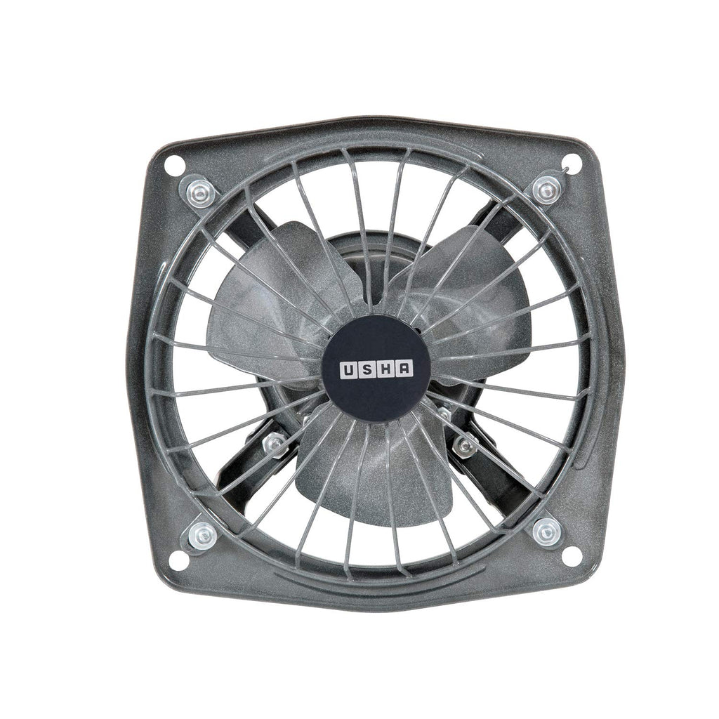 Usha Aeroclean Pro 150mm (6-Inch) Exhaust Fan for Kitchen | High Speed 100% Copper Motor | Goodbye Oil & Dust Coating |Scratch and Stain Resistant| Easy to Clean | 2-Year Warranty | Metallic Grey
