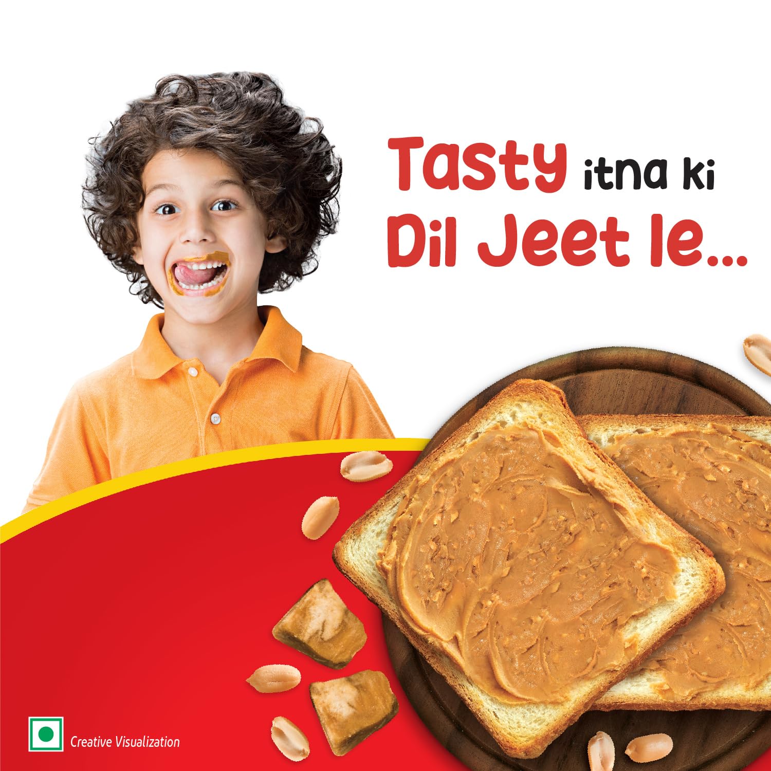 Saffola Peanut Butter with Jaggery, Crunchy 350 gm