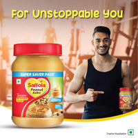Saffola Peanut Butter with Jaggery, Crunchy 350 gm
