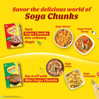 Saffola Soya Mini Chunks, Tender & Juicy, 53% Protein, 200 Gram