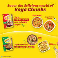 Saffola Soya Mini Chunks, Tender & Juicy, 53% Protein, 200 Gram