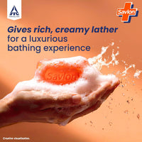 Savlon Moisturizing Glycerin Bathing Soap Bar 600g (120g Pack of 5) | 99.9% Germ Protection | Natural-Origin Glycerin | Value Family Pack | Soft Moisturized...