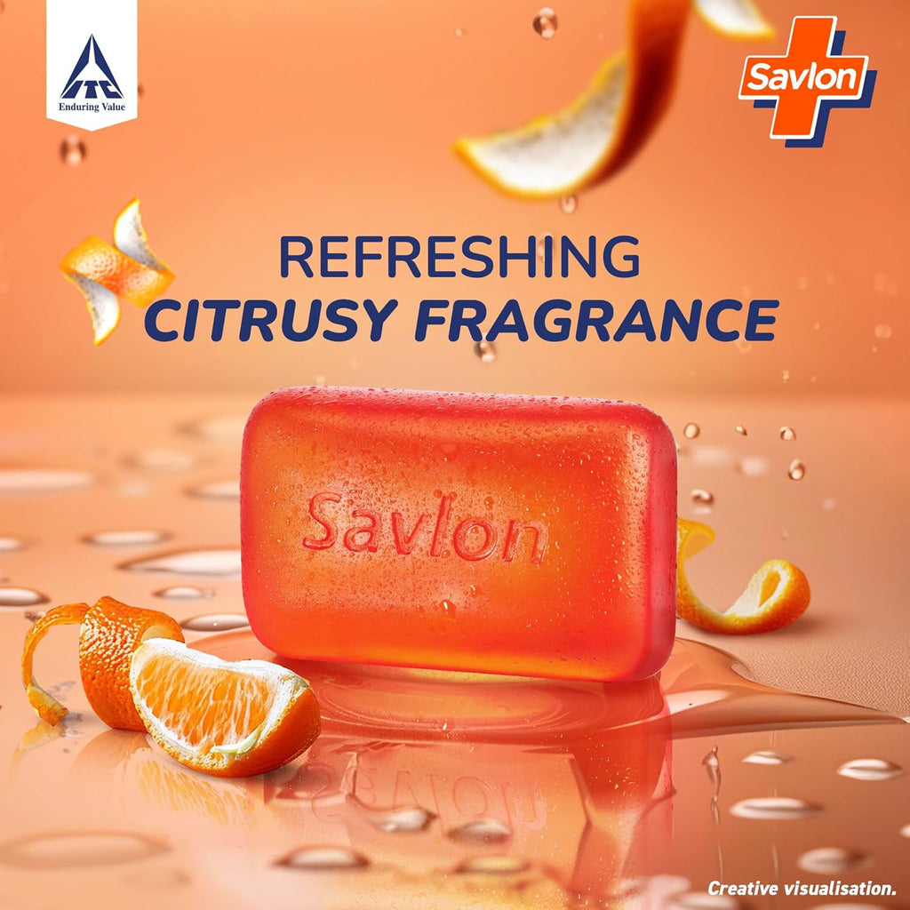 Savlon Moisturizing Glycerin Bathing Soap Bar 600g (120g Pack of 5) | 99.9% Germ Protection | Natural-Origin Glycerin | Value Family Pack | Soft Moisturized...