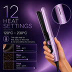 Philips India's No.1 Hair Styling Brand - One Stroke Hair Straightener | 50% Faster Straightening | 3 days salon-like hair | 12 Temperature Settings (120–230°C) Designed for Indian Hair | BHS530