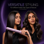 Philips India's No.1 Hair Styling Brand - One Stroke Hair Straightener | 50% Faster Straightening | 3 days salon-like hair | 12 Temperature Settings (120–230°C) Designed for Indian Hair | BHS530