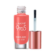 LAKMÉ 9 To 5 Primer + Glossy Finish Nail Colour|Mint Twist|Min|| 6Ml