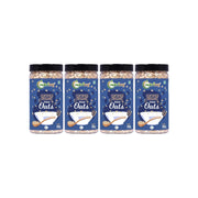 Nutriorg 100% Organic Rolled Oats 2000gm | Pack of 4 | Gluten Free | High protein | Weight loss | Fibre Rich | Easy to Cook | Overnight Oats | Nutritional Breakfast Cereal Oats | Air Tight Plastic Jars