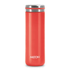 Milton Shiny 300 Thermosteel Water Bottle 280 ml, Long Hours Hot and Cold I Leak Proof Lid, ISI Certified I Vacuum Insulated I for Office, Gym, School I Red