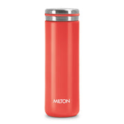 Milton Shiny 300 Thermosteel Water Bottle 280 ml, Long Hours Hot and Cold I Leak Proof Lid, ISI Certified I Vacuum Insulated I for Office, Gym, School I Red