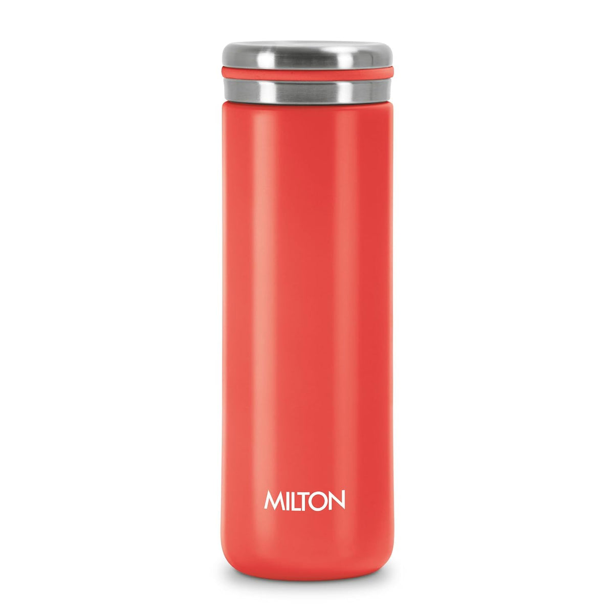Milton Shiny 300 Thermosteel Water Bottle 280 ml, Long Hours Hot and Cold I Leak Proof Lid, ISI Certified I Vacuum Insulated I for Office, Gym, School I Red
