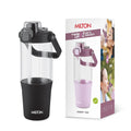 MILTON Summit 1200 2-in-1 Sip or Gulp Lid Tumbler 1200 ml | Plastic Water Bottle with Sturdy Handle & Straw | Leak-Proof, BPA-Free | Perfect for Office, Gym, Travel Tumbler for Men and Women, Black